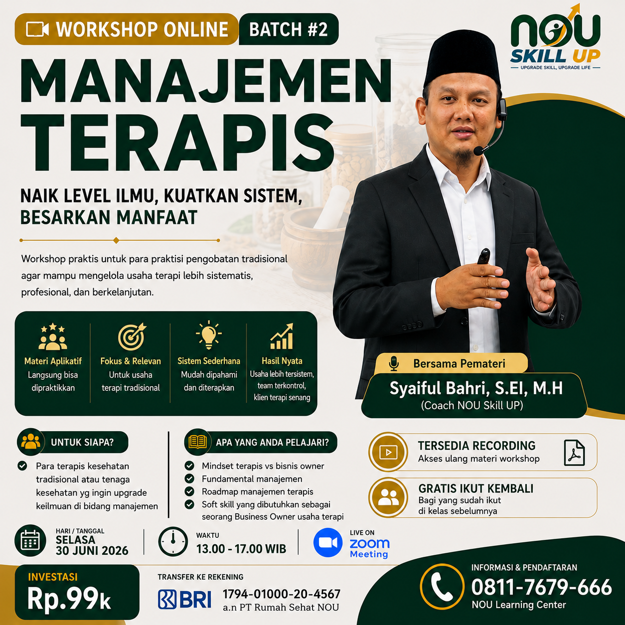 Workshop Manajement Terapis